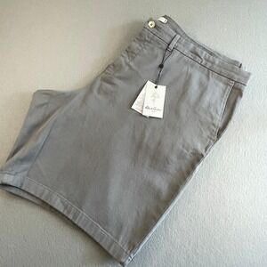 Robert Graham Mens Classic Fit Shorts Size 46 Gray Casual Summer‎ Flat Front
